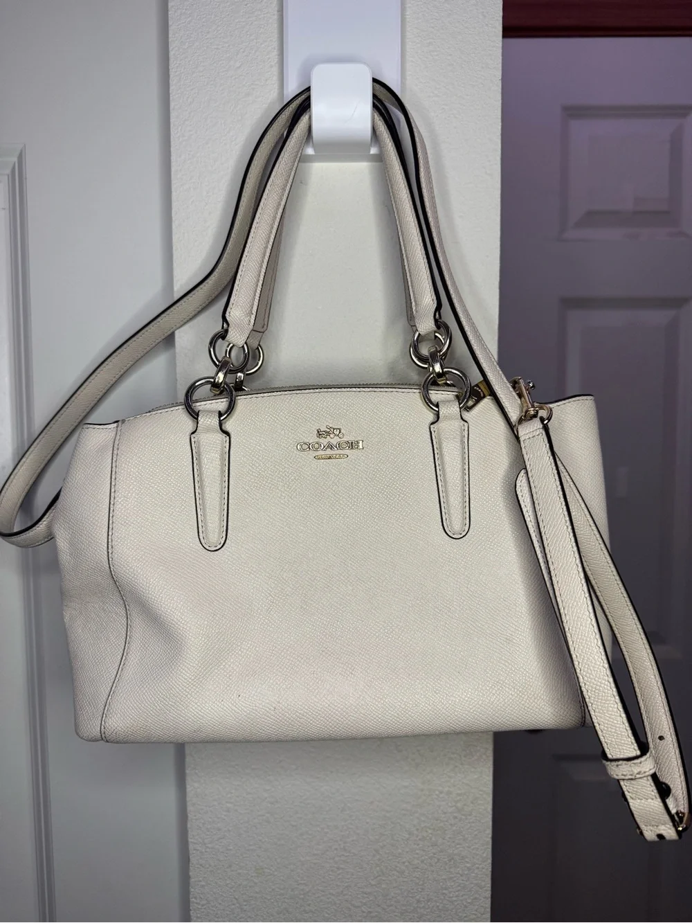 Coach Crossgrain Leather Mini Christie Carryall Satchel Bag (Style F57523)